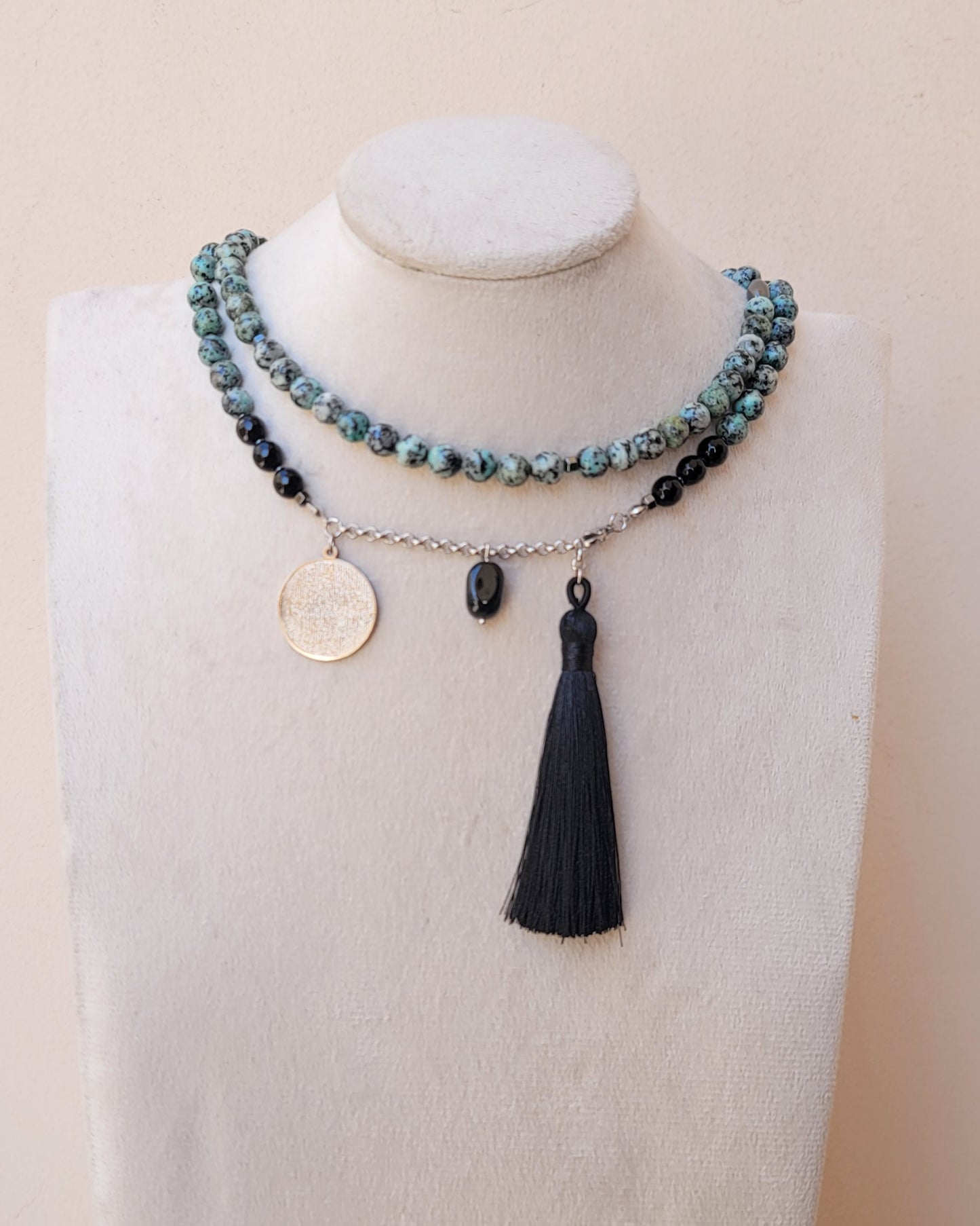 99 Wearable Long Agate Sebha / Necklace (Ayat Alkursi)