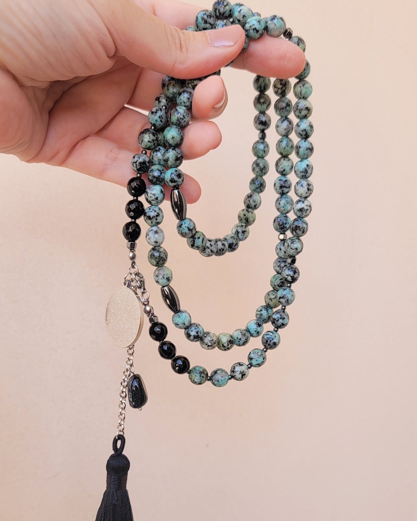 99 Wearable Long Agate Sebha / Necklace (Ayat Alkursi)