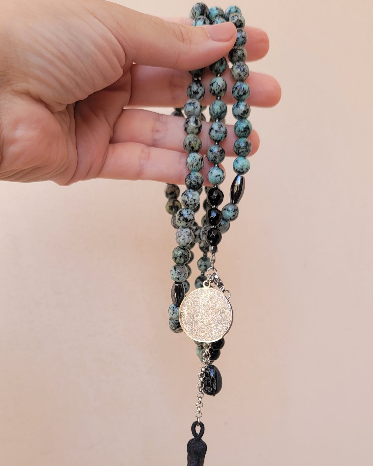 99 Wearable Long Agate Sebha / Necklace (Ayat Alkursi)