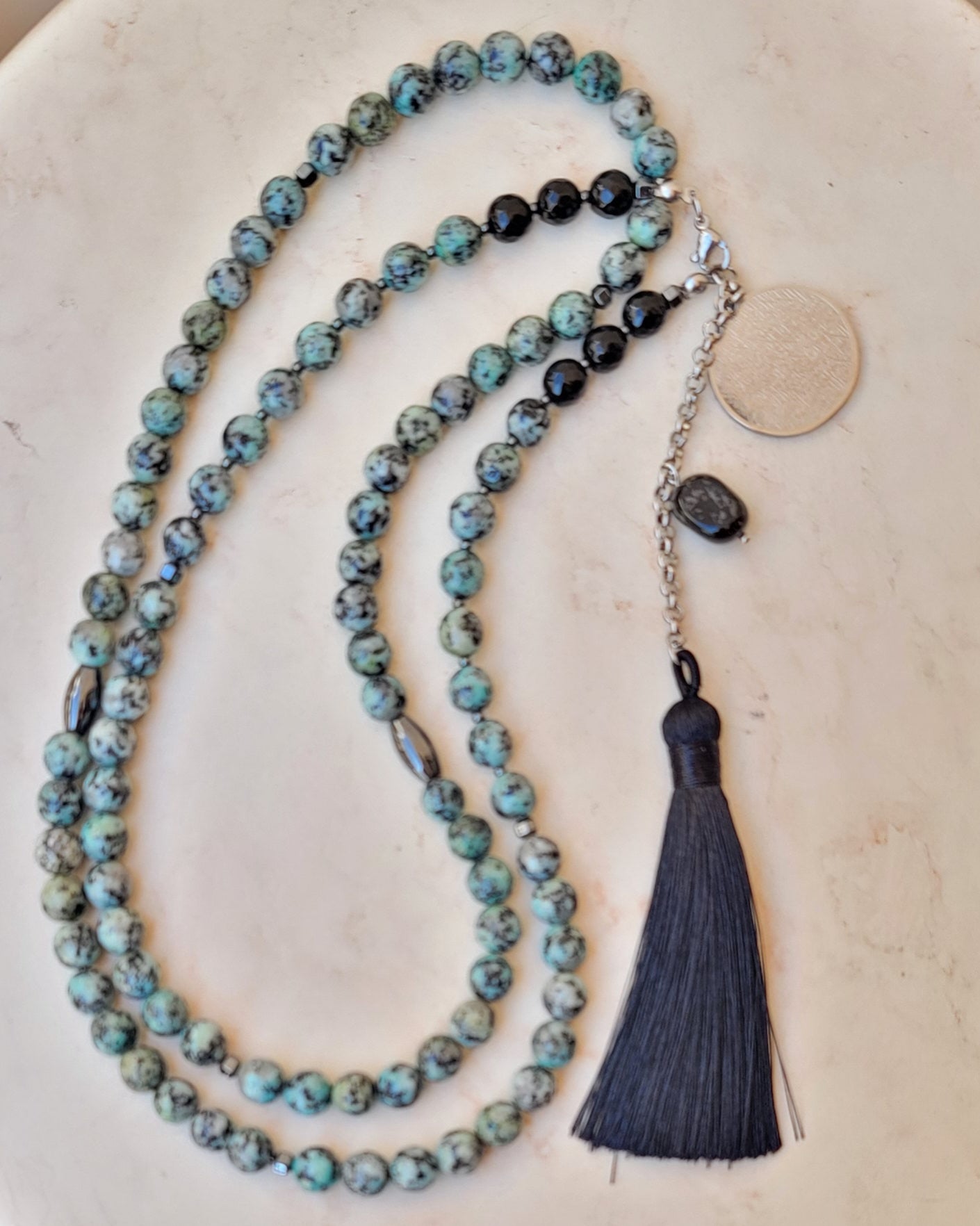 99 Wearable Long Agate Sebha / Necklace (Ayat Alkursi)