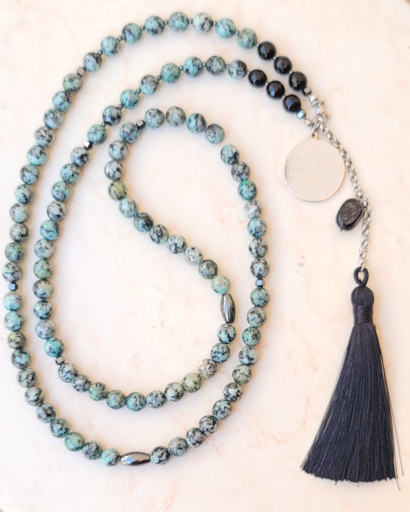 99 Wearable Long Agate Sebha / Necklace (Ayat Alkursi)