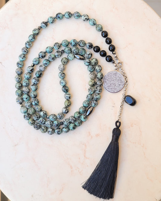 99 Wearable Long Agate Sebha / Necklace (Ayat Alkursi)