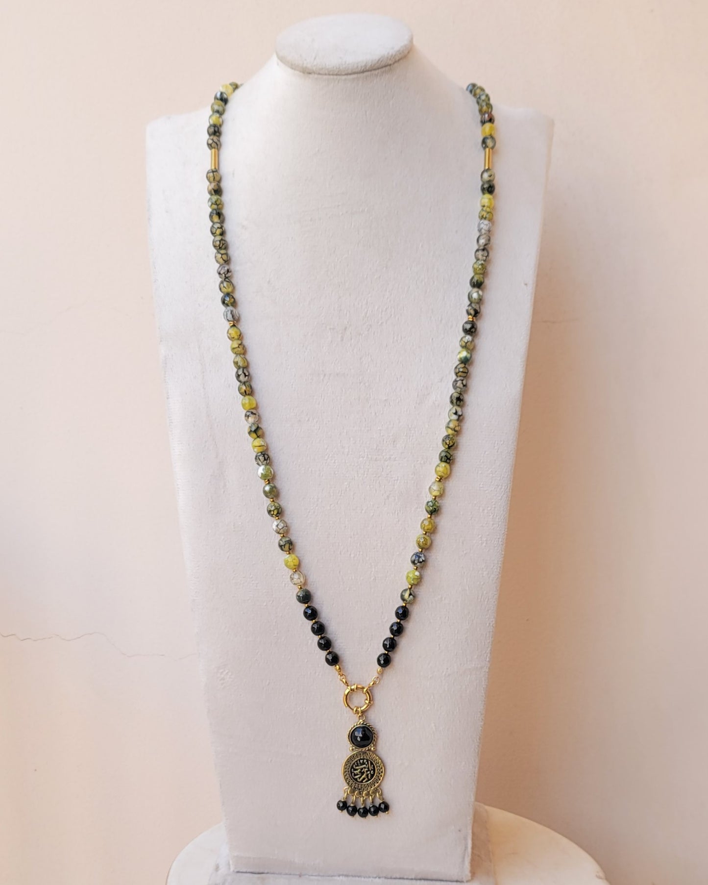 99 Wearable Long Agate Sebha / Necklace