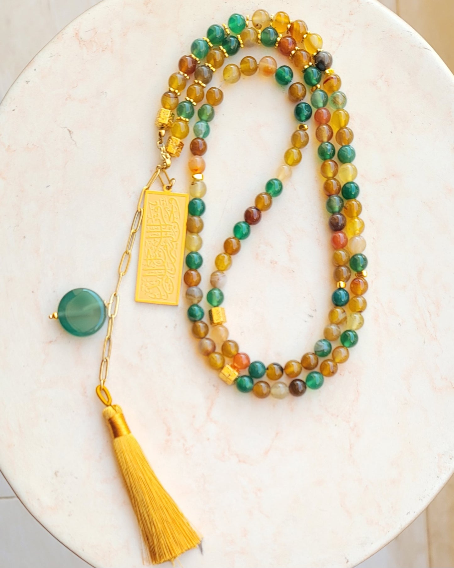 99 Wearable Long Agate Sebha / Necklace