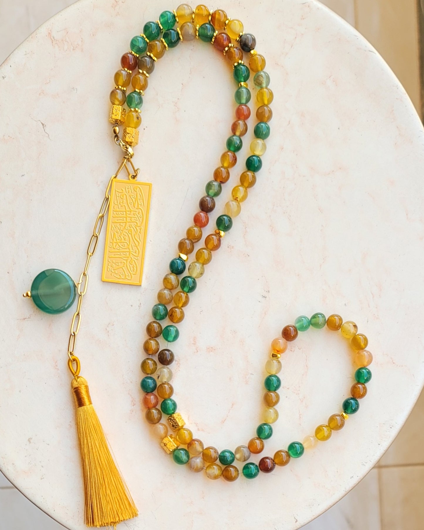 99 Wearable Long Agate Sebha / Necklace