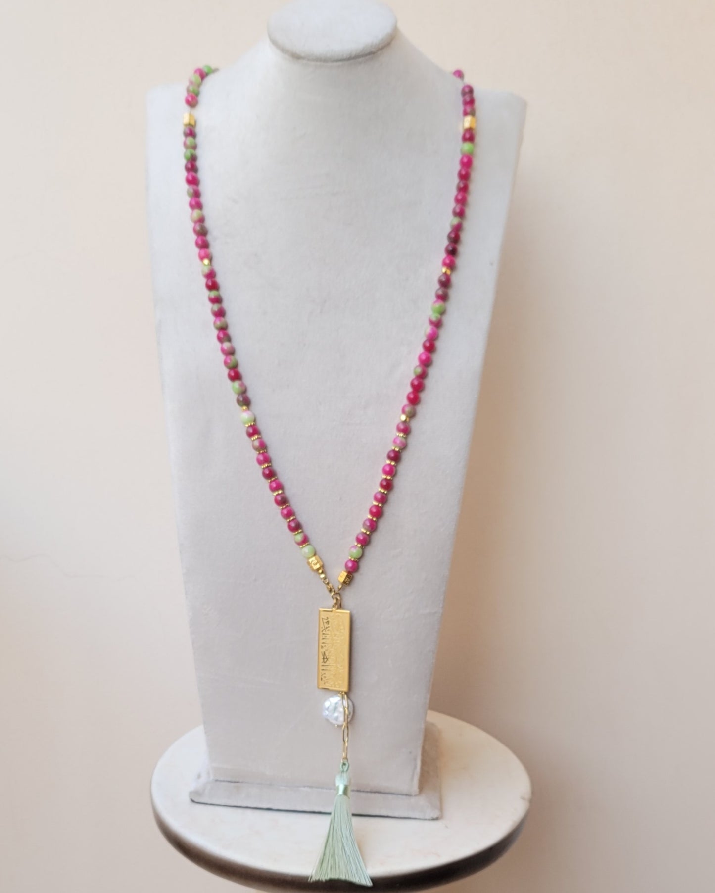 99 Wearable Long Agate Sebha / Necklace