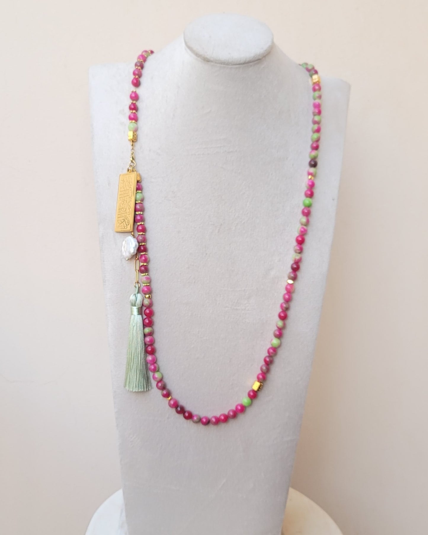 99 Wearable Long Agate Sebha / Necklace