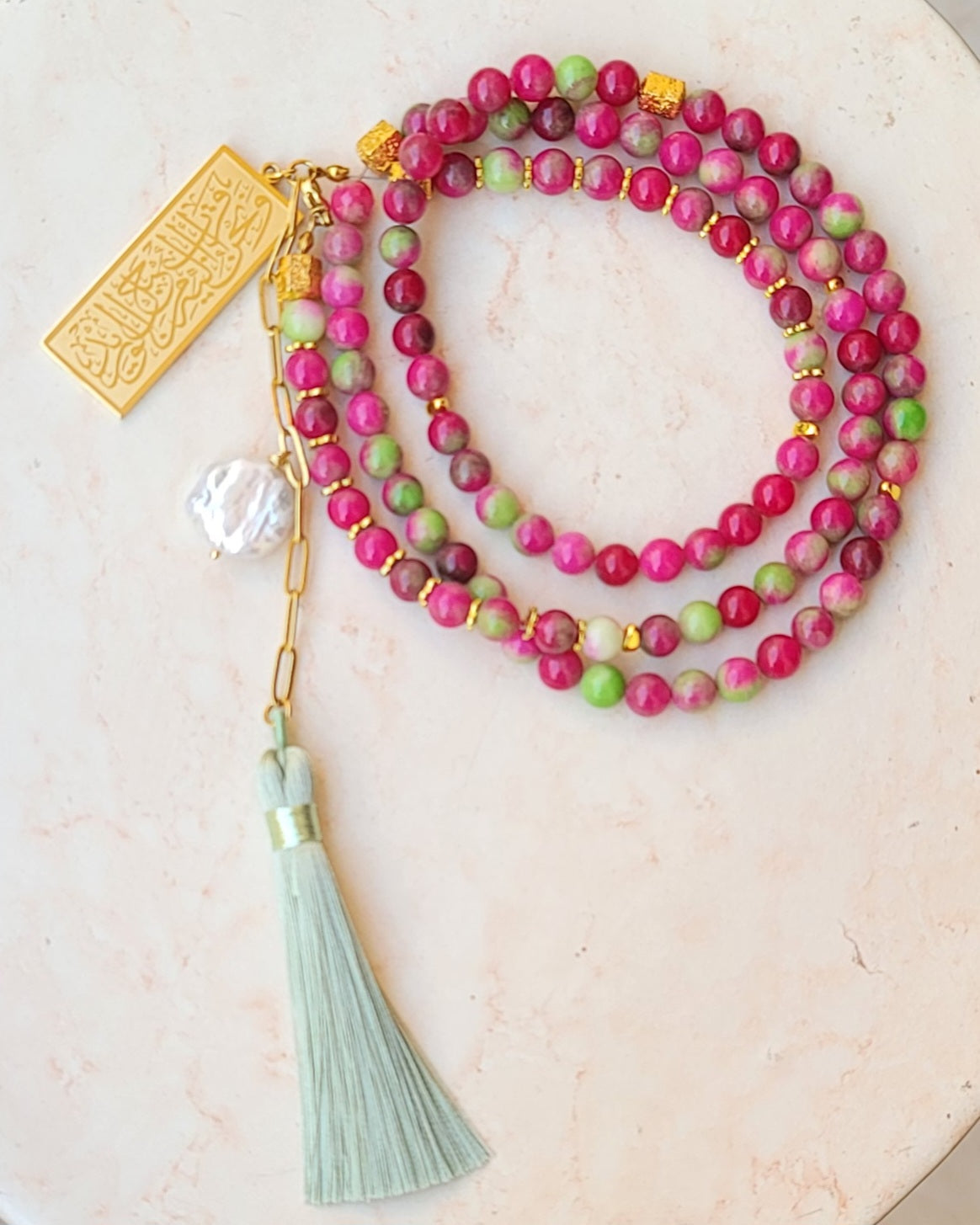 99 Wearable Long Agate Sebha / Necklace