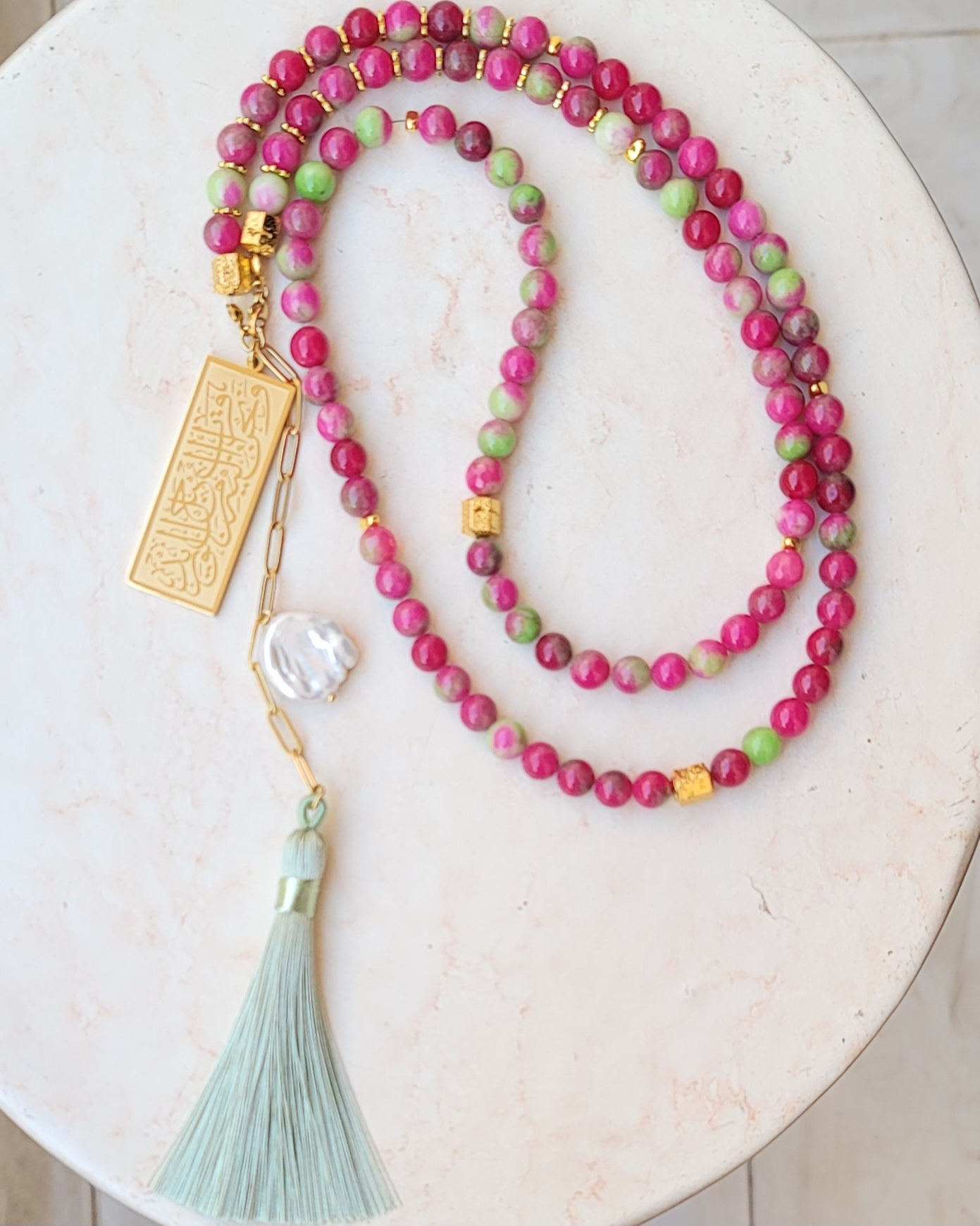 99 Wearable Long Agate Sebha / Necklace