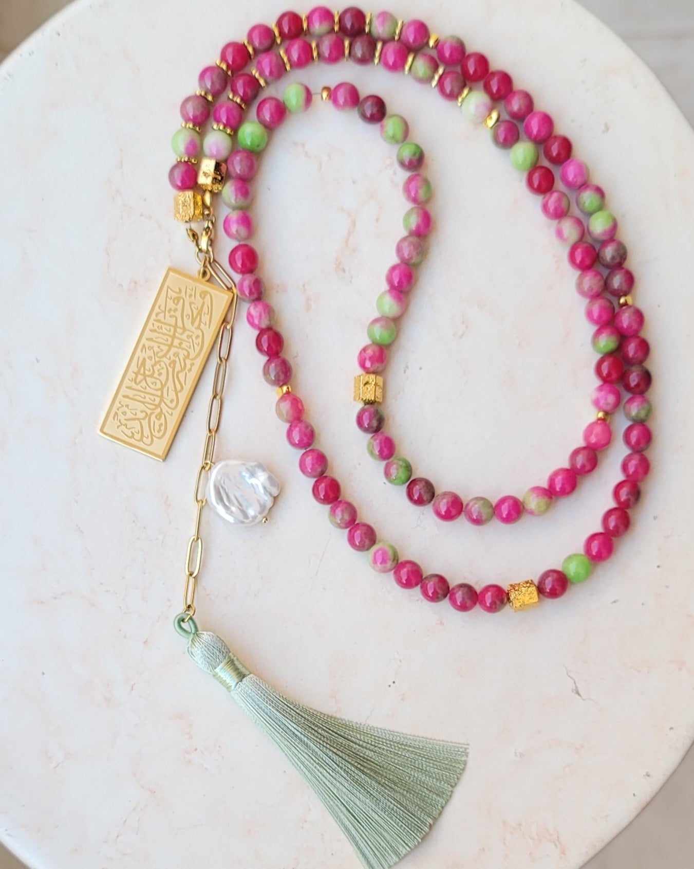 99 Wearable Long Agate Sebha / Necklace