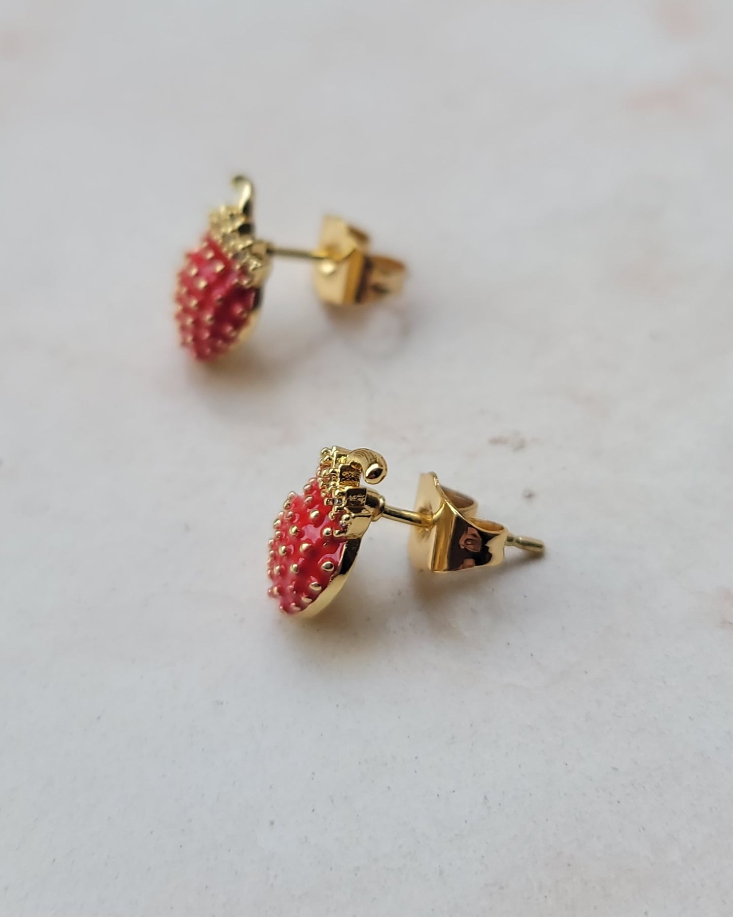 Stainless Steel Strawberry Earrings