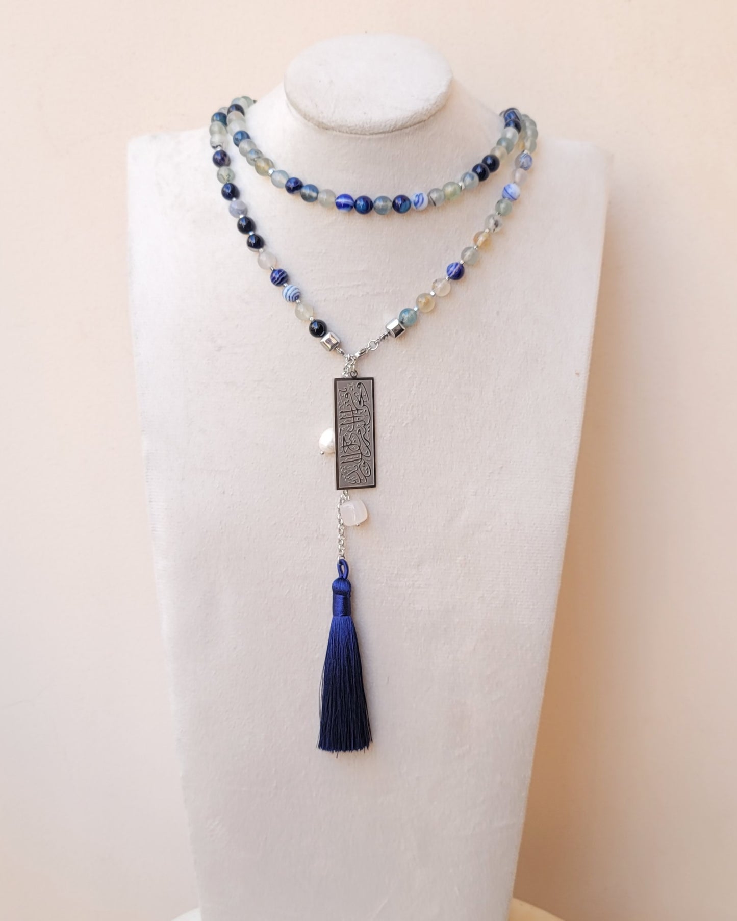 99 Wearable Long Agate Sebha / Necklace