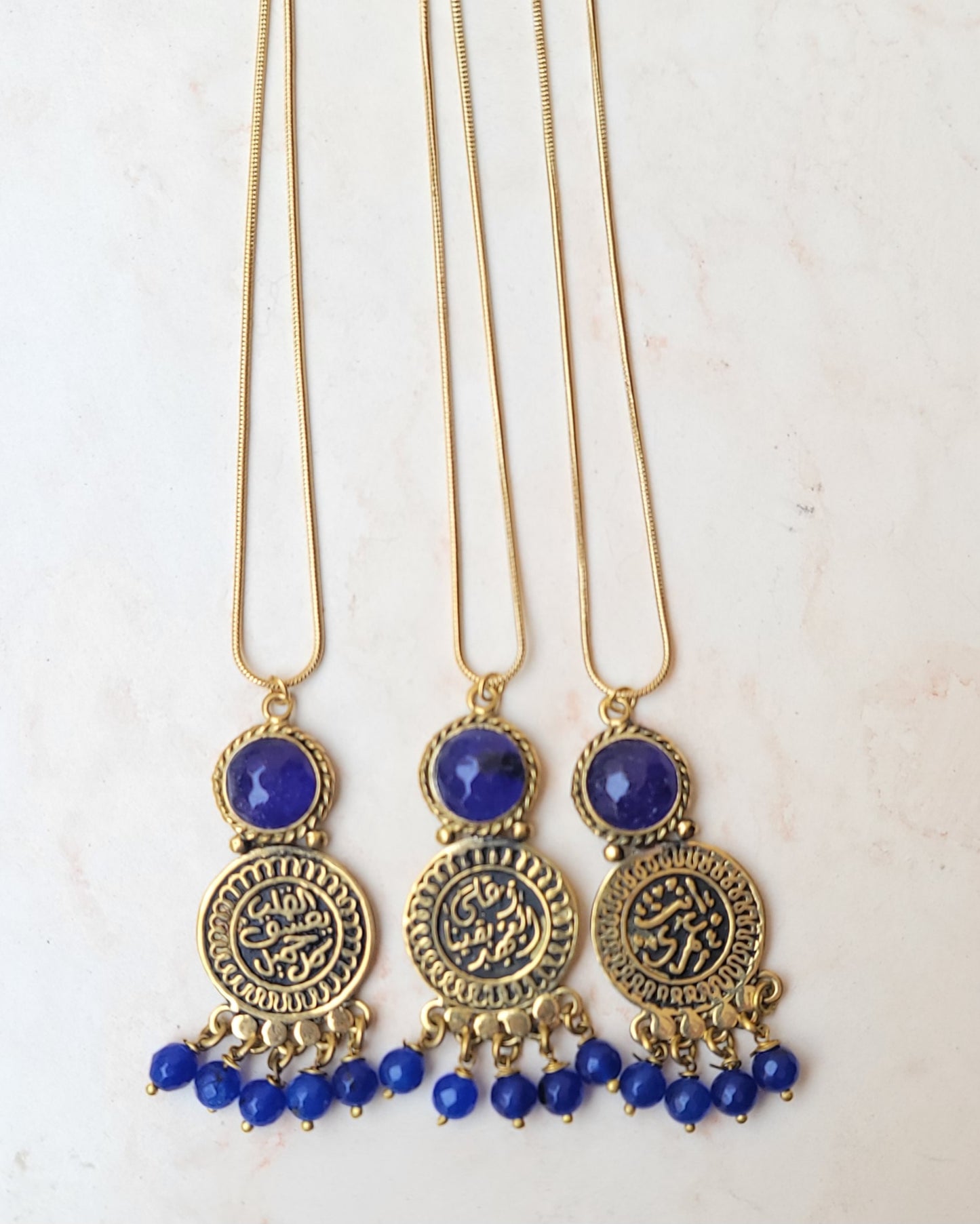 Vintage Copper & Stones Necklaces