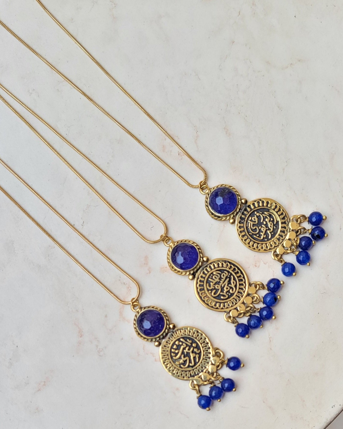 Vintage Copper & Stones Necklaces