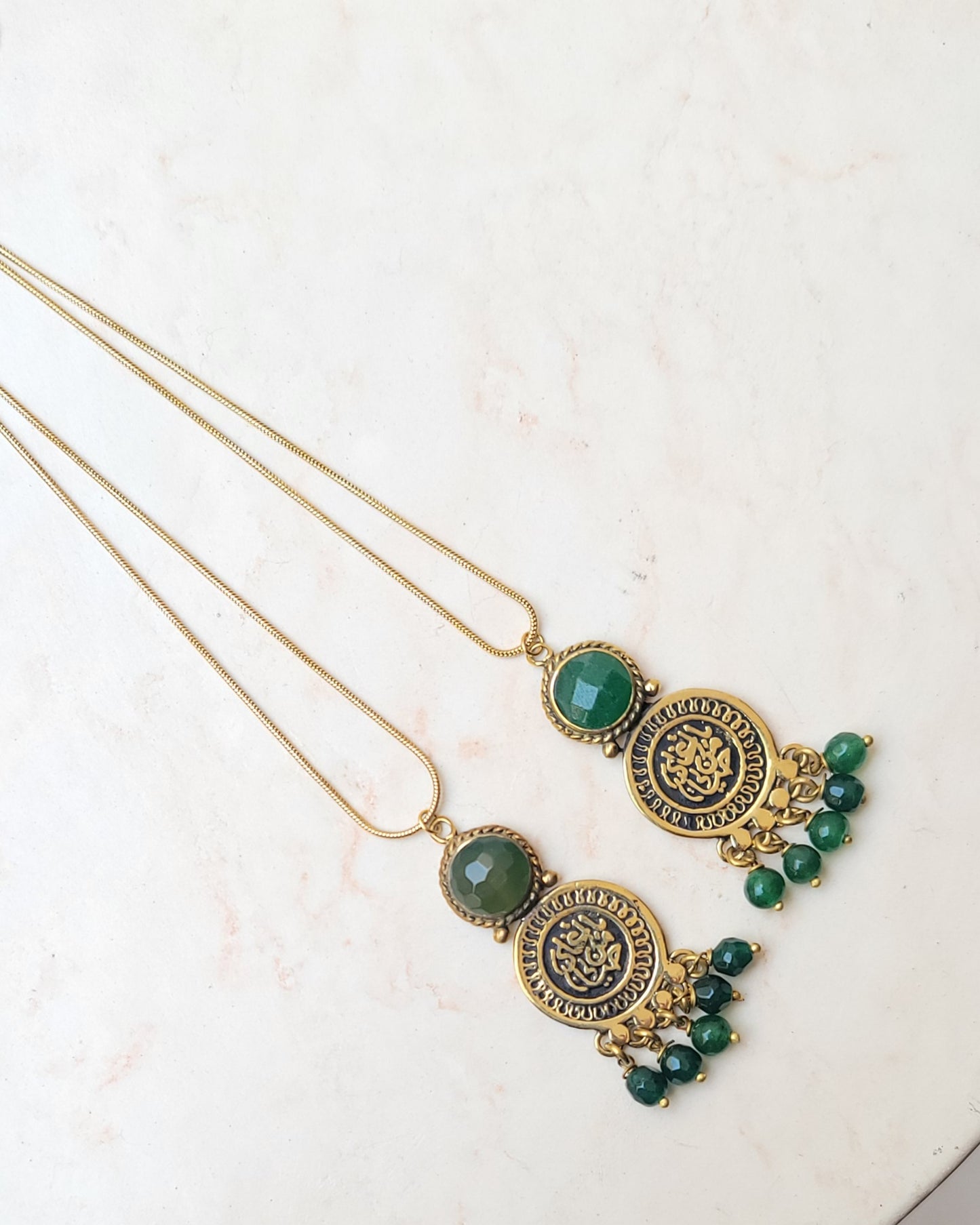 Vintage Copper & Stones Necklaces