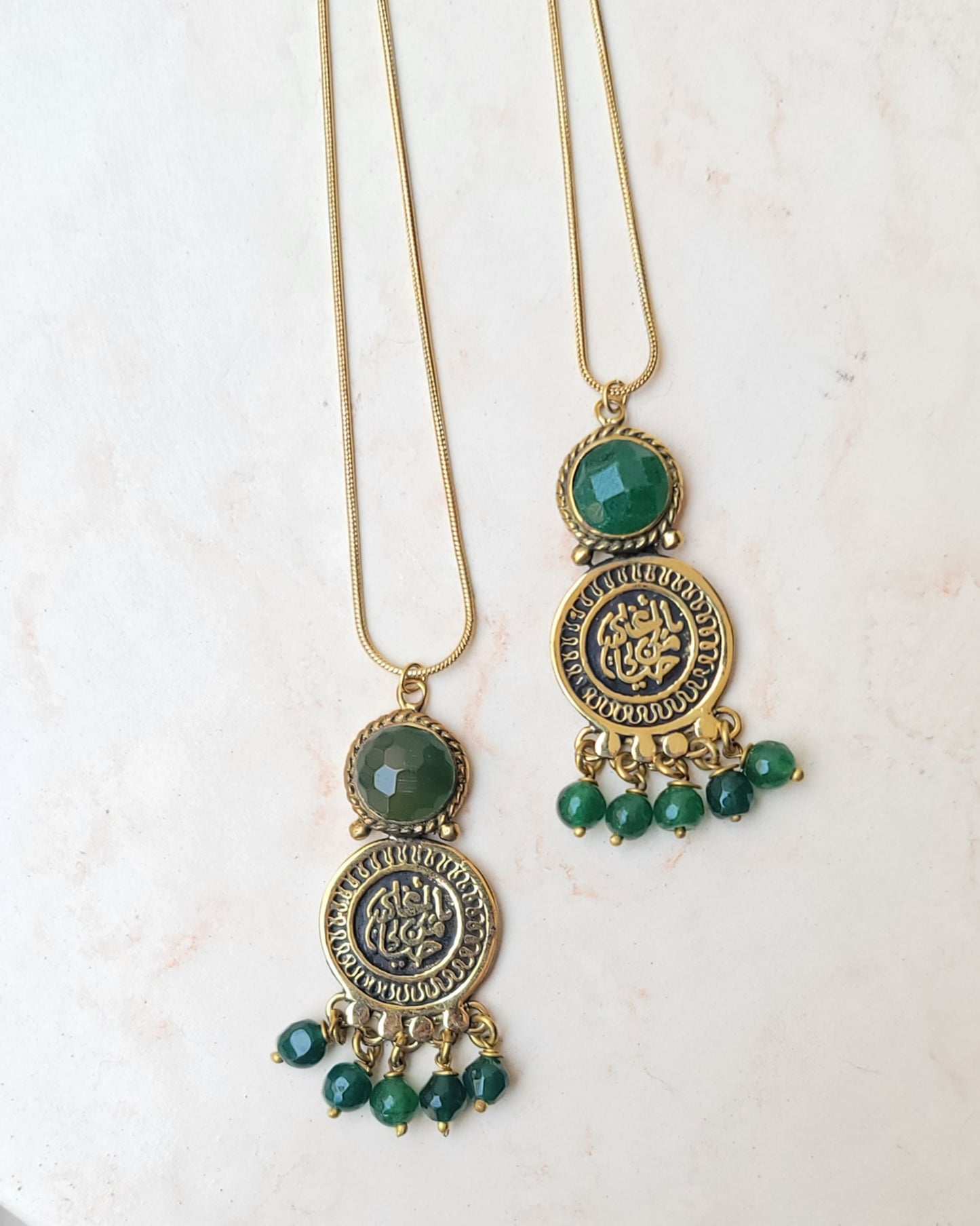 Vintage Copper & Stones Necklaces