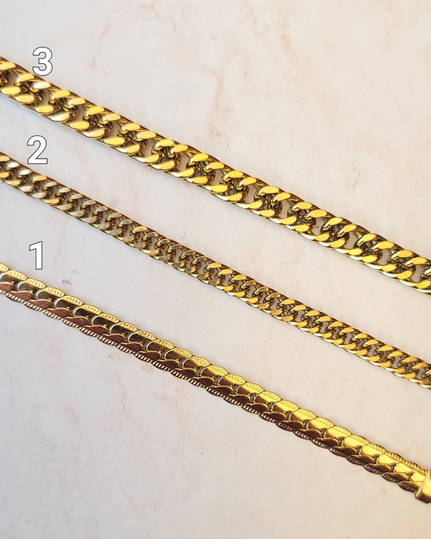 Gold Plated Stainless Steel Bracelets