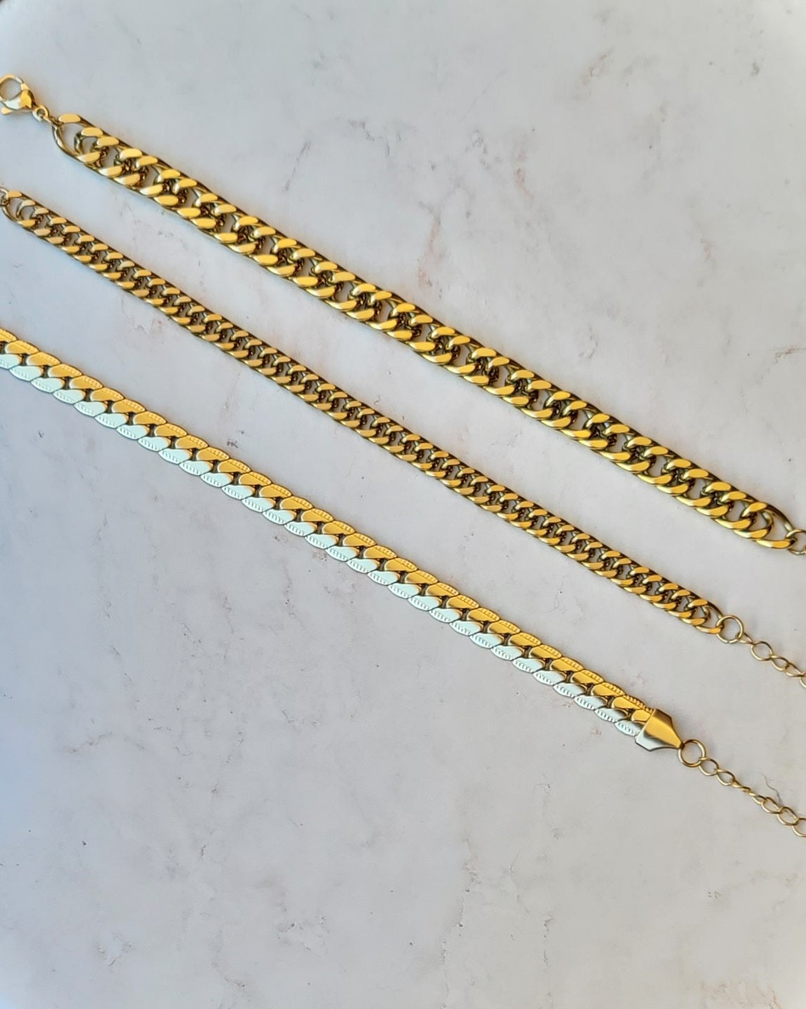 Gold Plated Stainless Steel Bracelets
