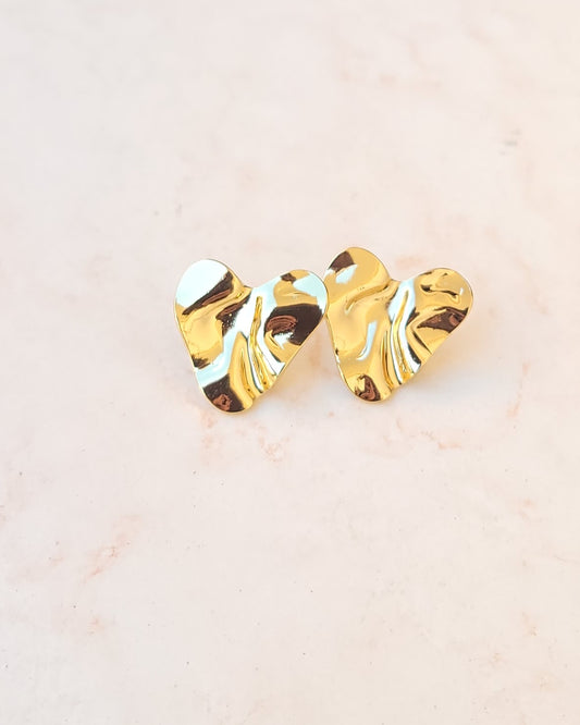 Stainless Steel Gold Plated Earrings