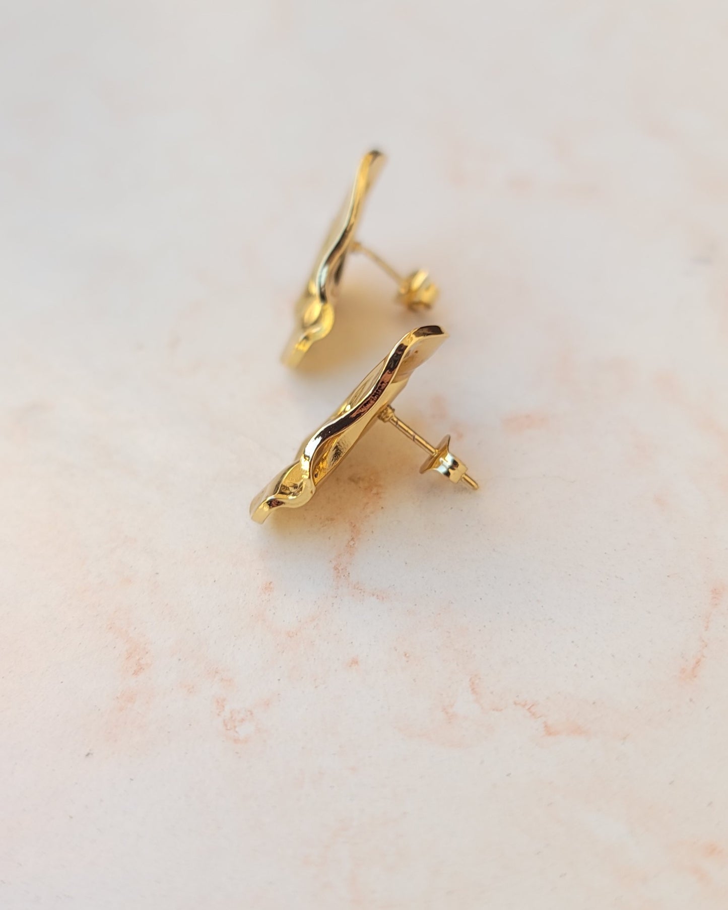 Stainless Steel Gold Plated Earrings