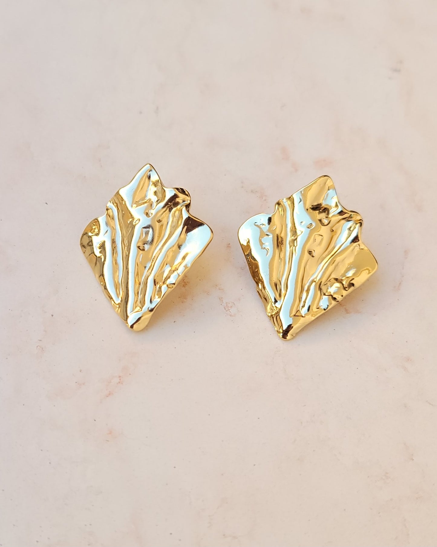 Stainless Steel Gold Plated Earrings