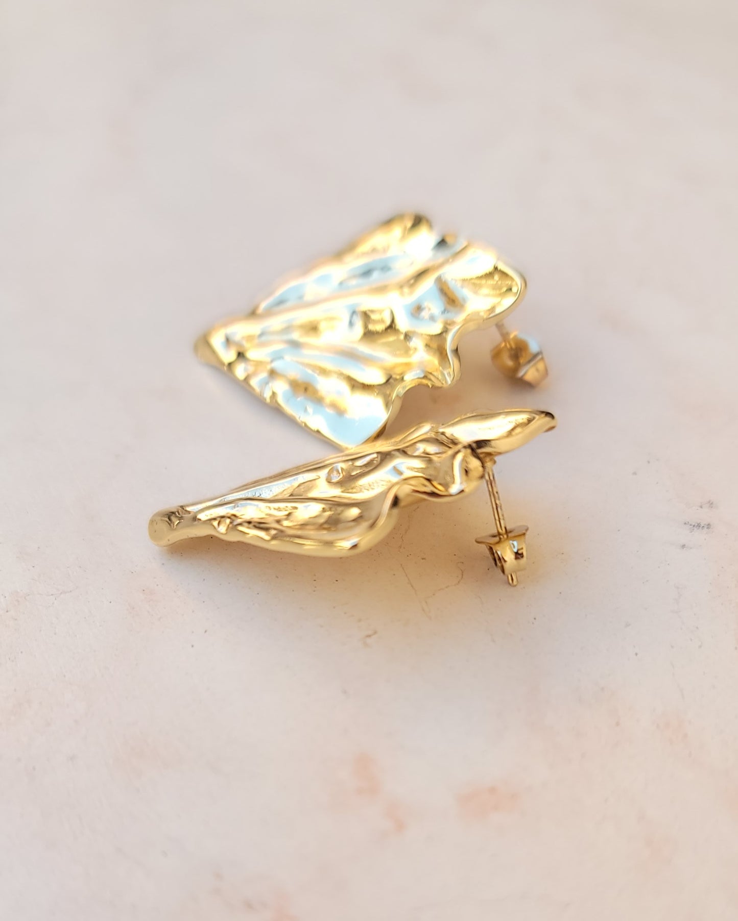 Stainless Steel Gold Plated Earrings