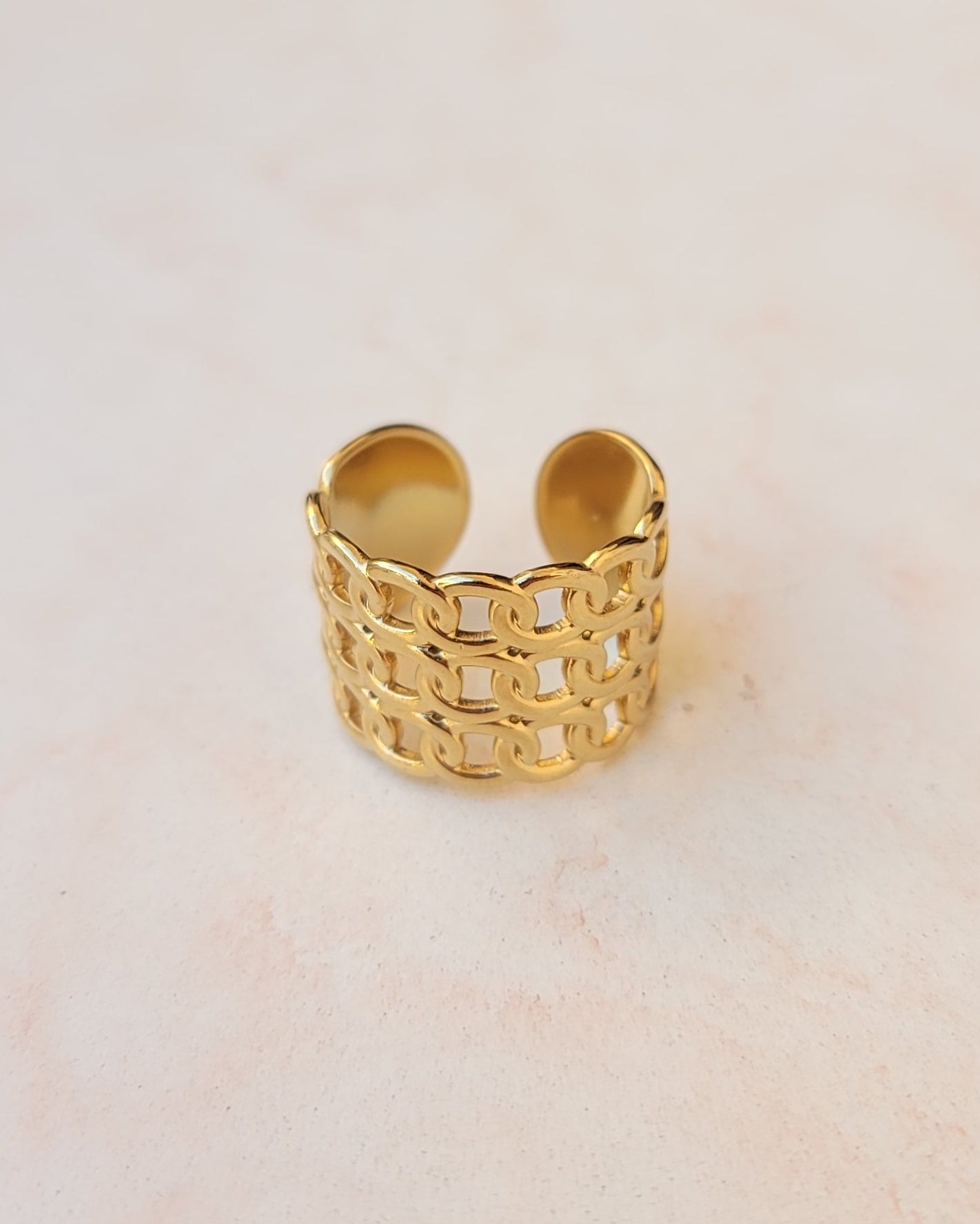 Set Of Four Stainless Steel Rings