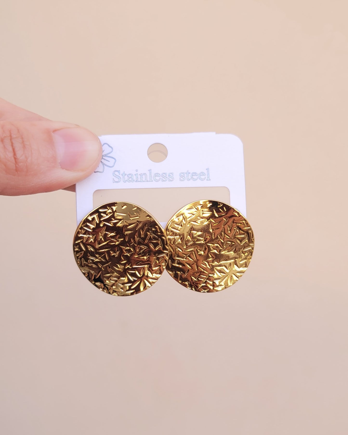 Stainless Steel Gold Plated Earrings