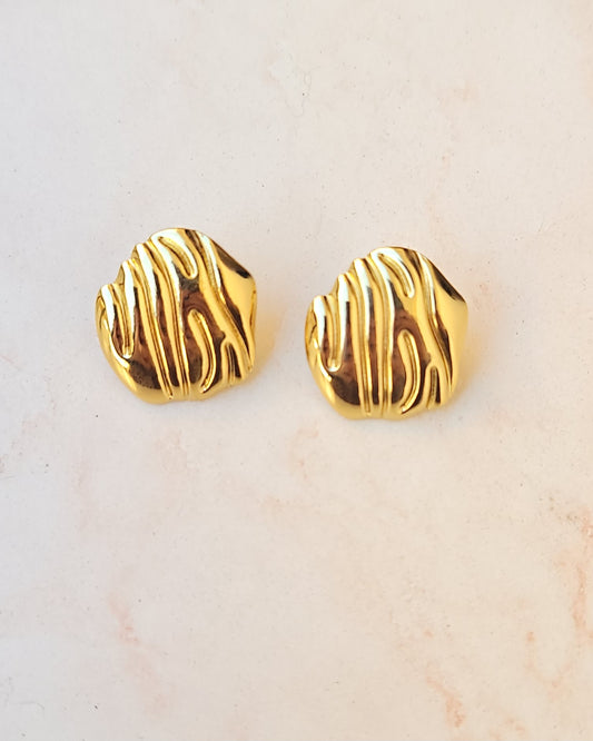 Stainless Steel Gold Plated Earrings