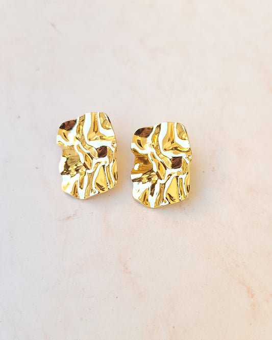 Stainless Steel Gold Plated Earrings
