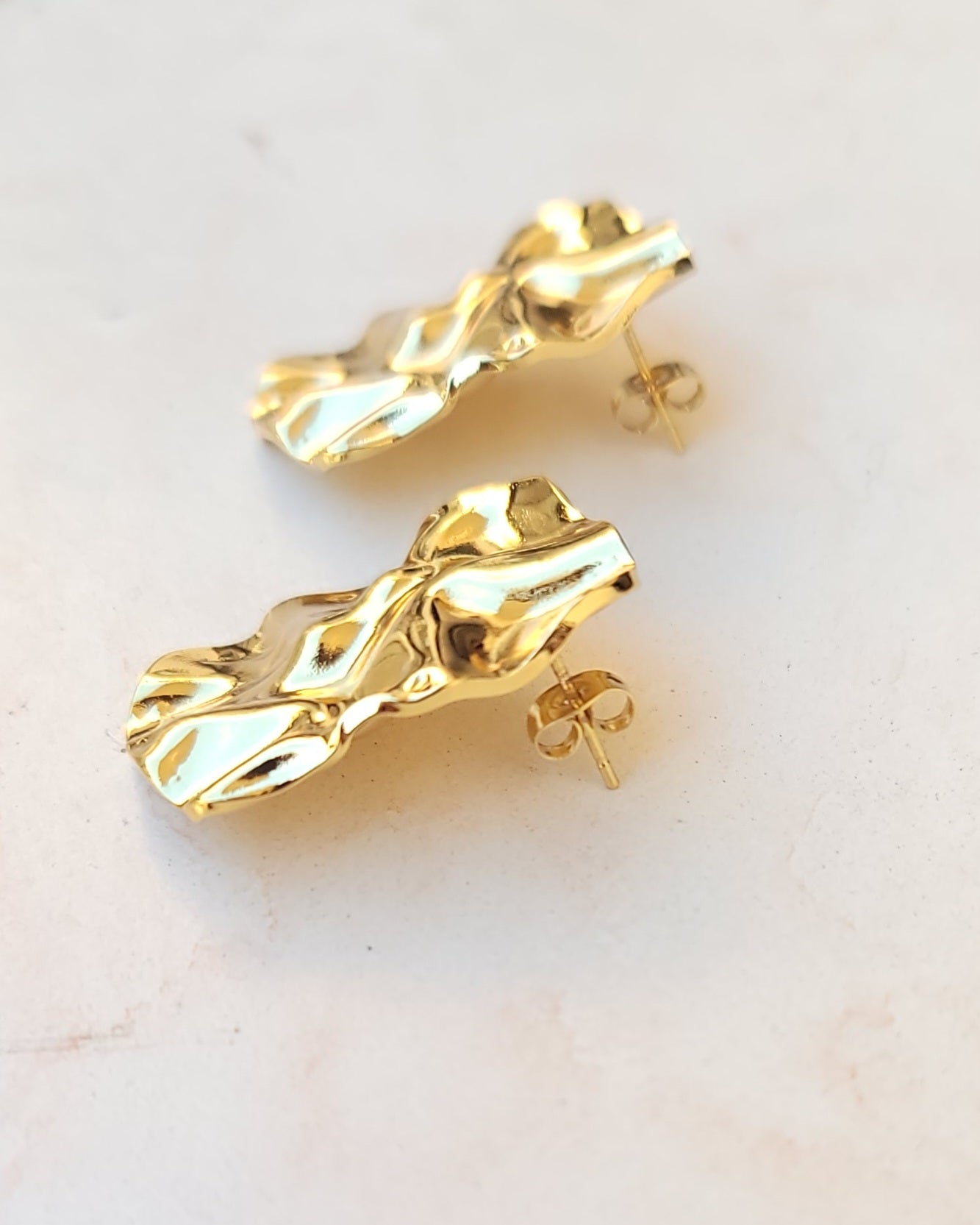 Stainless Steel Gold Plated Earrings