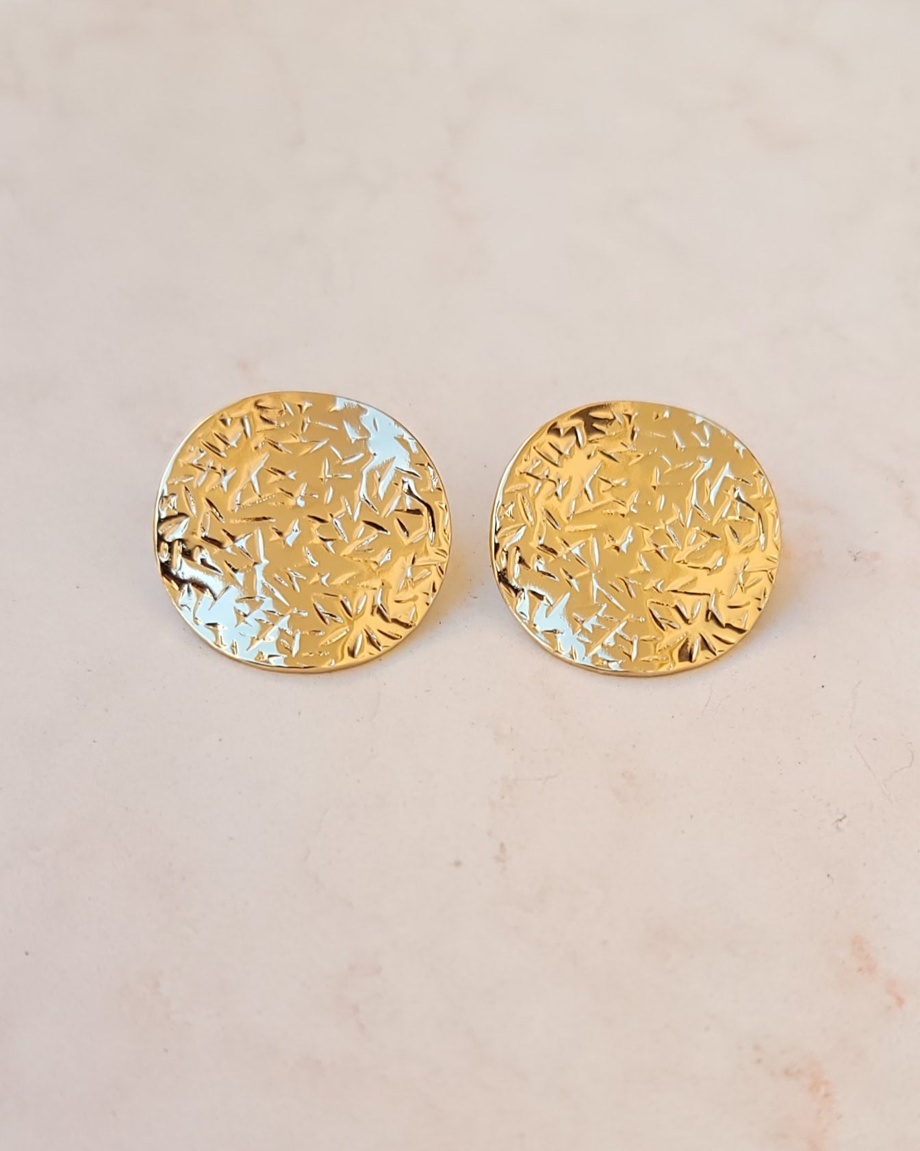 Stainless Steel Gold Plated Earrings