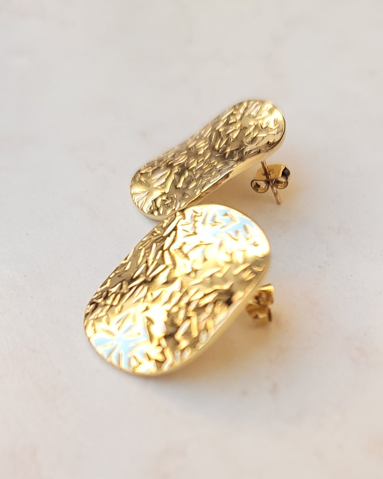 Stainless Steel Gold Plated Earrings