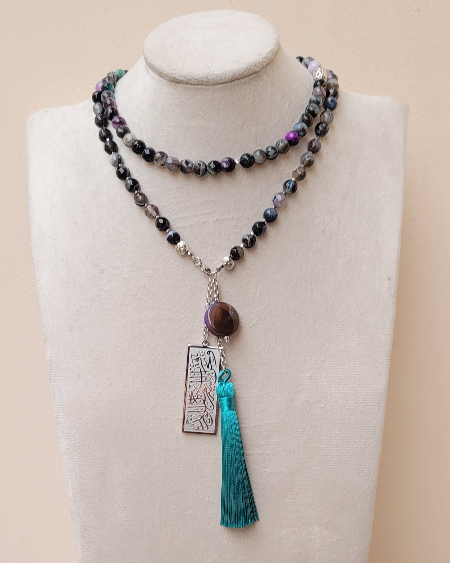 99 Wearable Long Agate Sebha / Necklace
