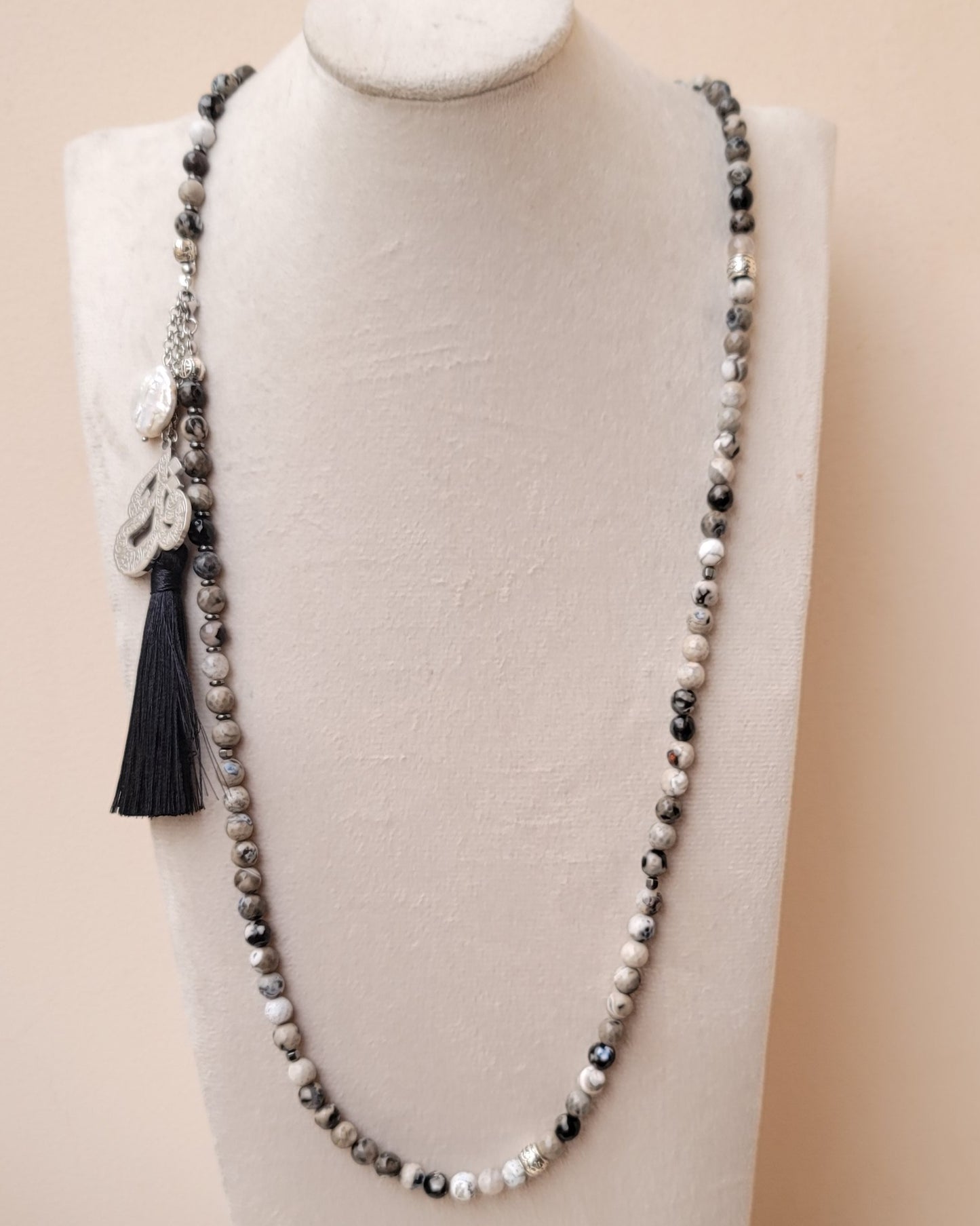 99 Wearable Long Agate Sebha / Necklace