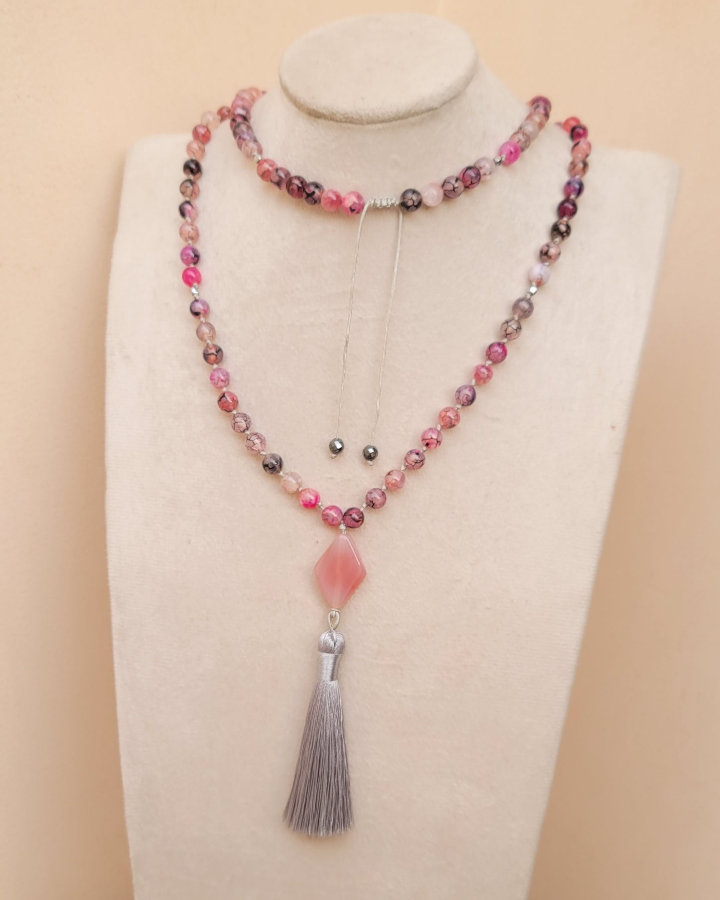 99 Agate Sebha / Necklace / Multilayer Bracelet