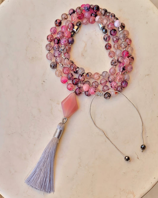 99 Agate Sebha / Necklace / Multilayer Bracelet