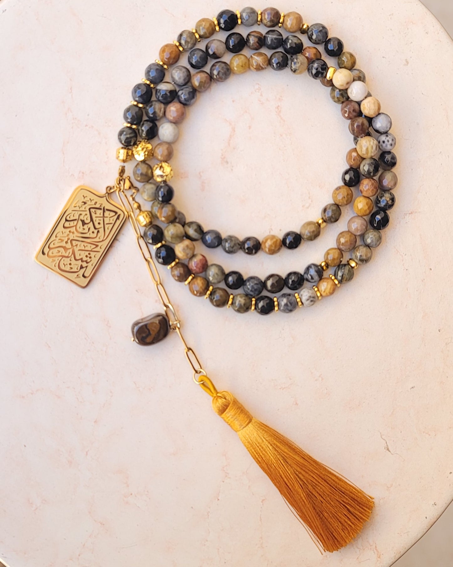 99 Wearable Long Agate Sebha / Necklace