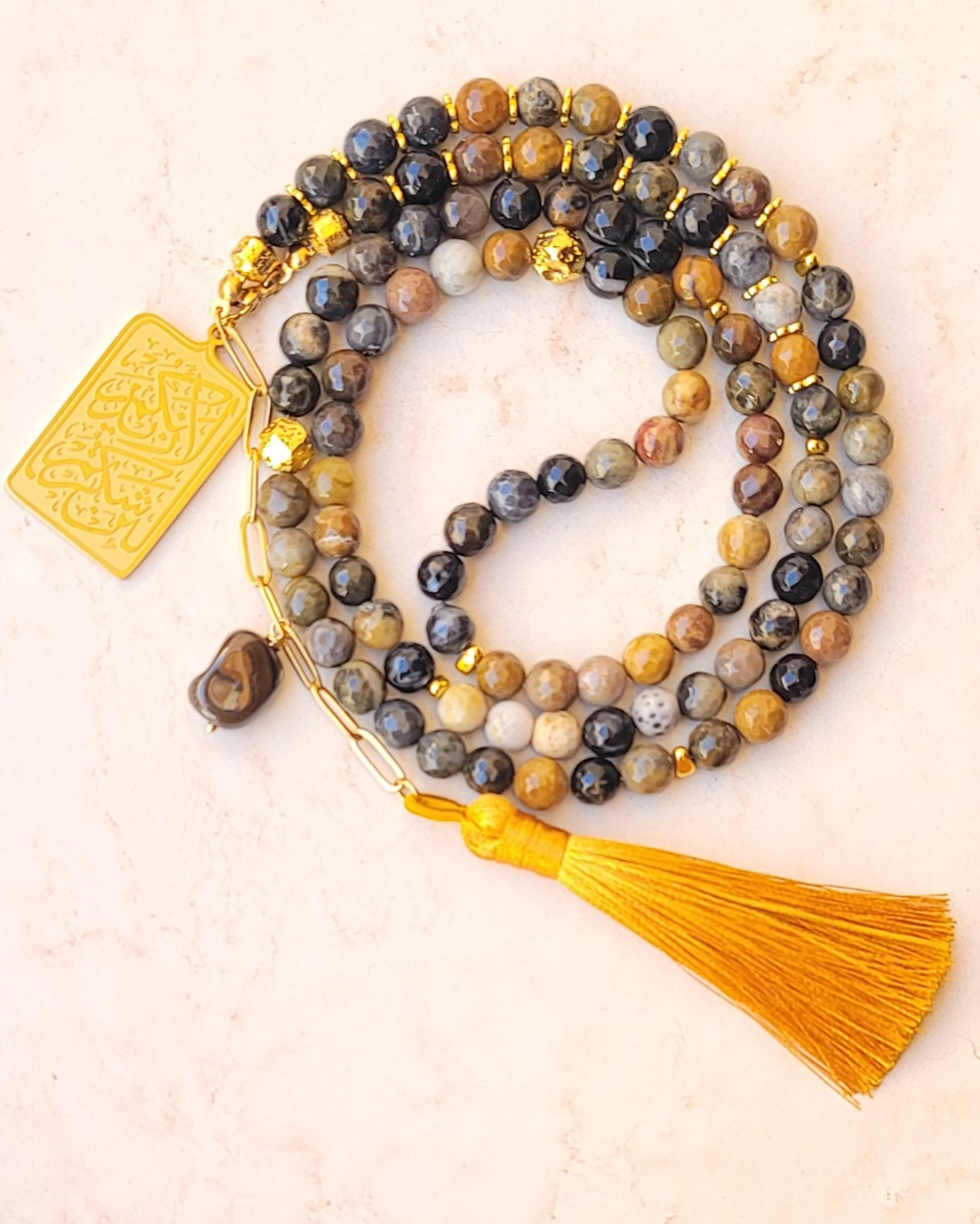 99 Wearable Long Agate Sebha / Necklace