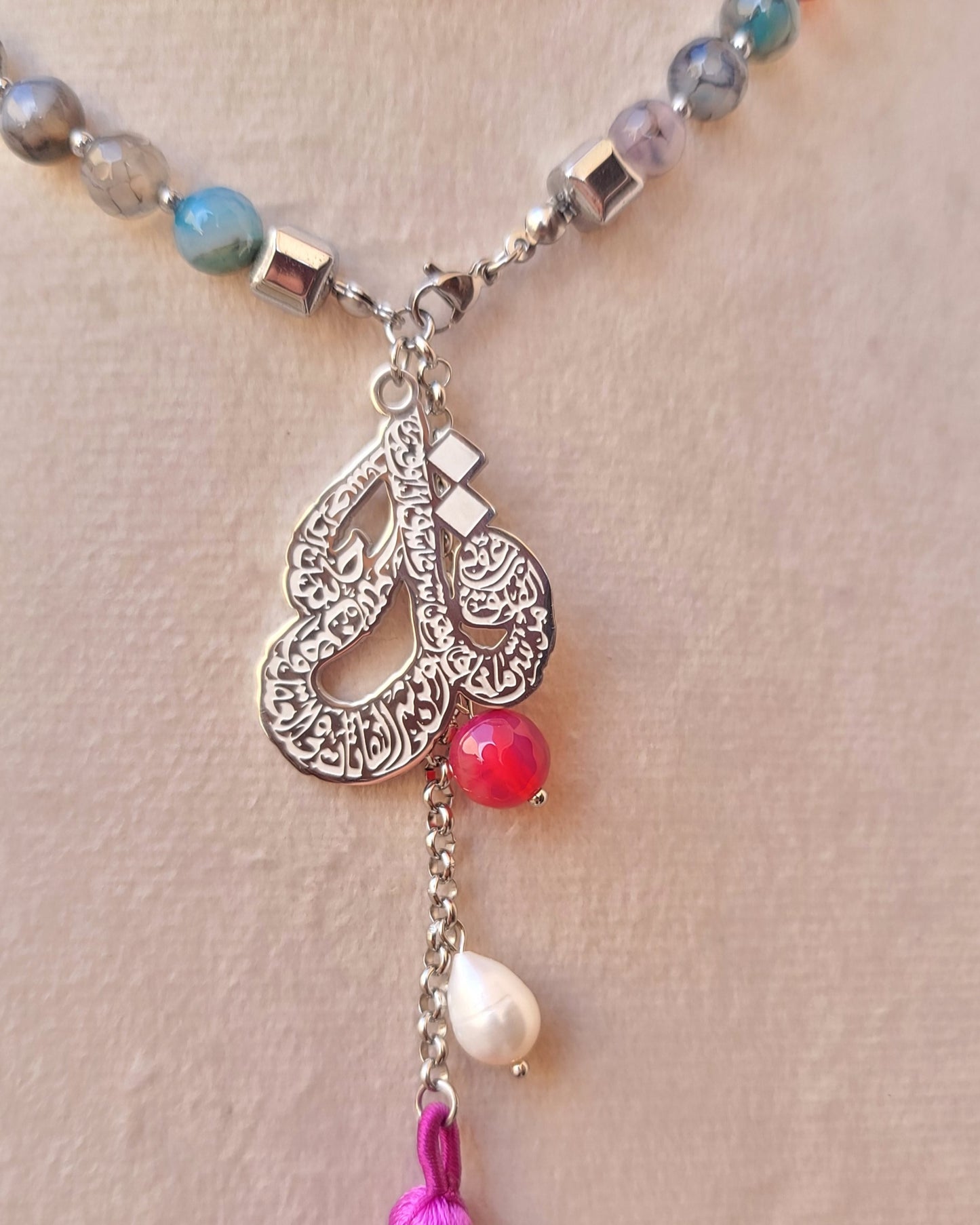 99 Wearable Long Agate Sebha / Necklace