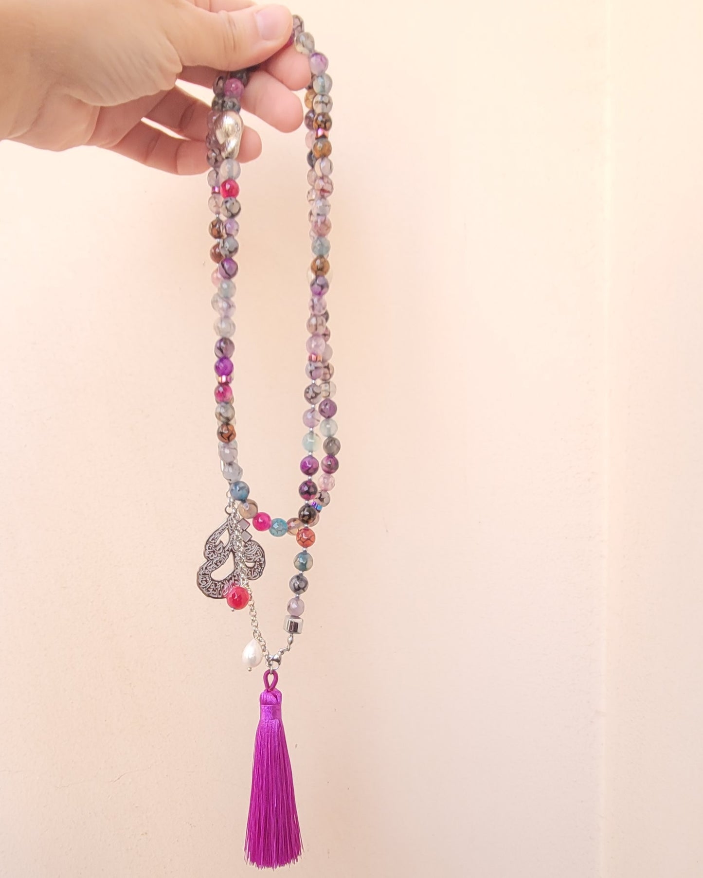 99 Wearable Long Agate Sebha / Necklace