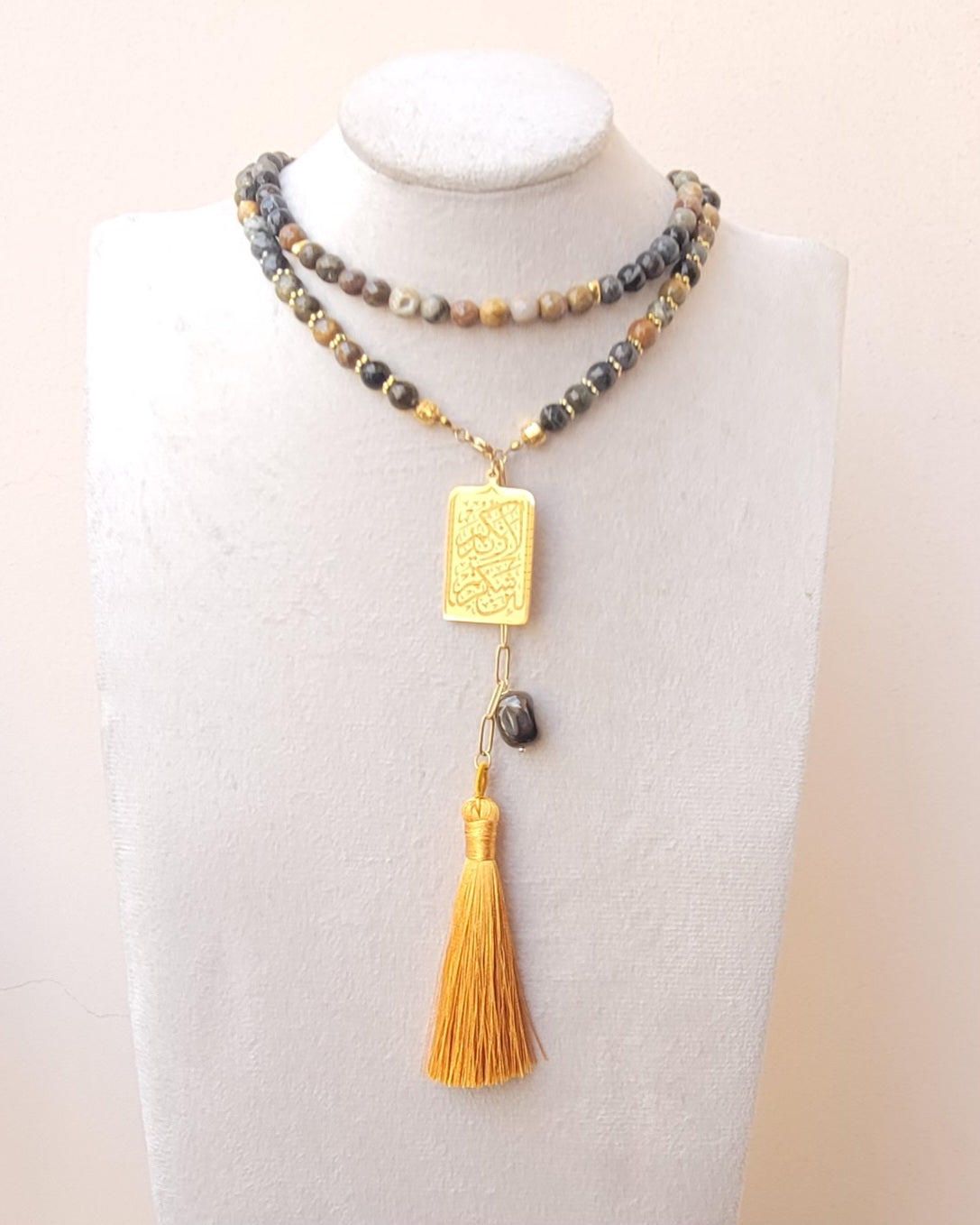 99 Wearable Long Agate Sebha / Necklace