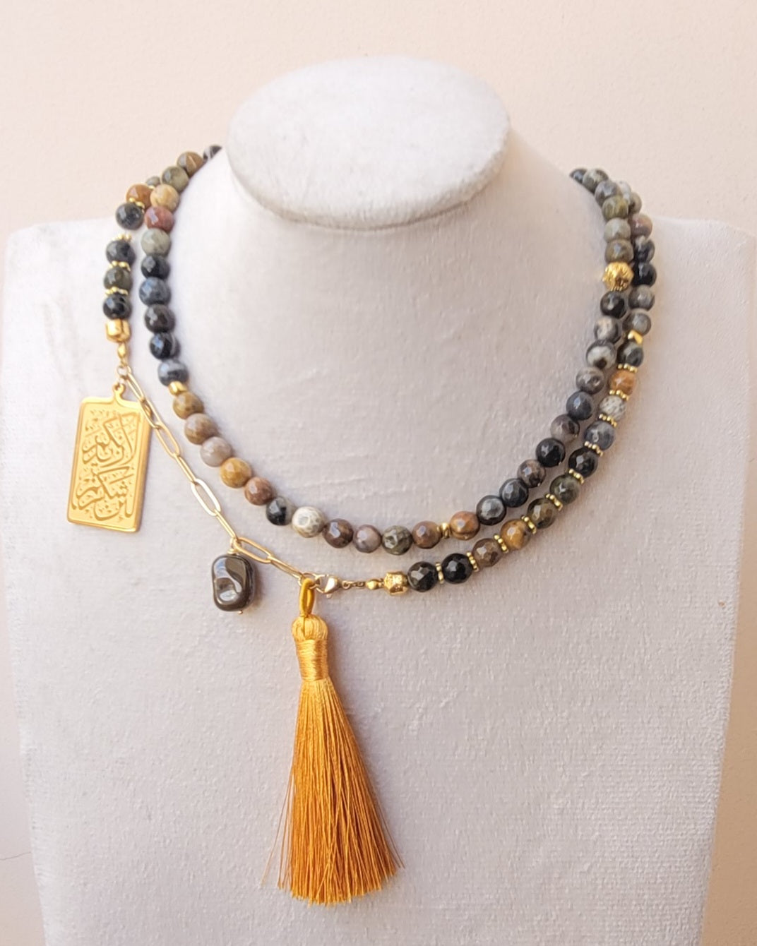 99 Wearable Long Agate Sebha / Necklace