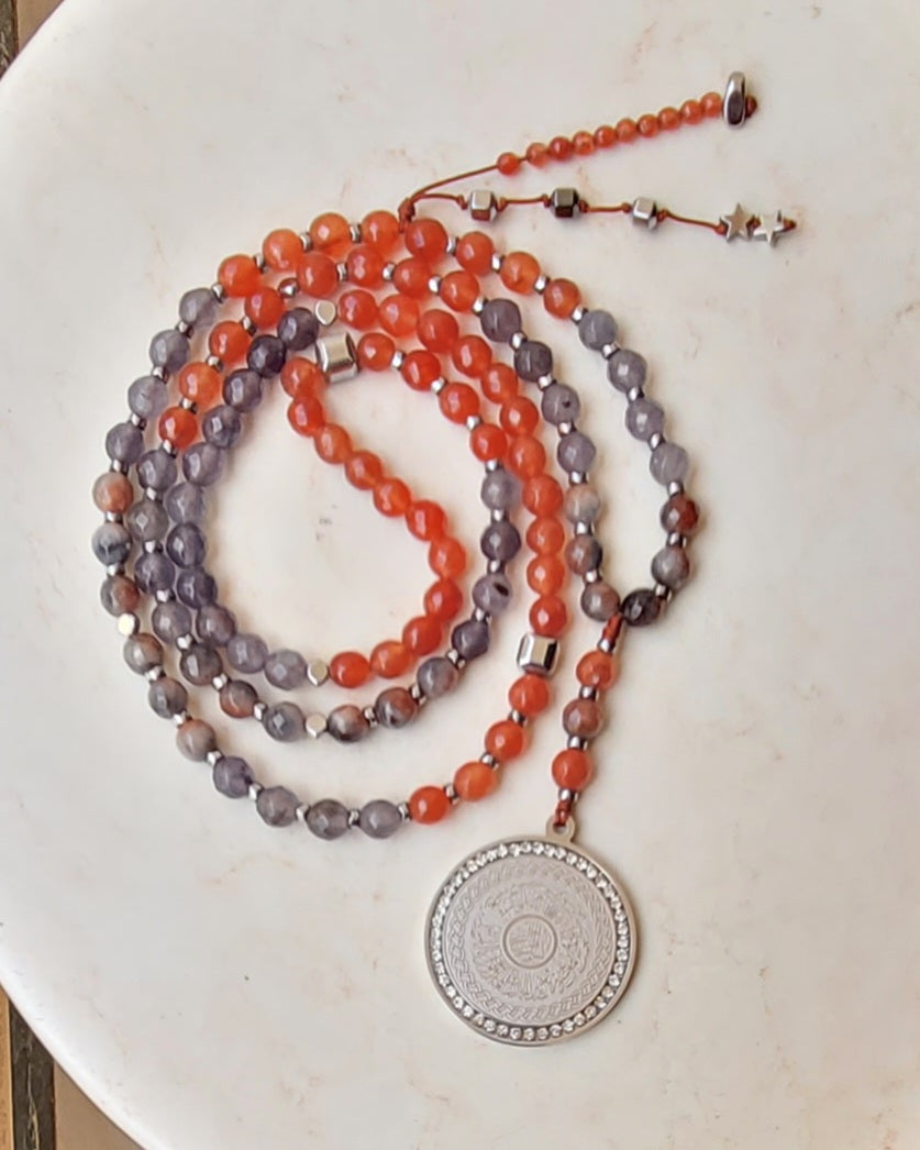 99 Wearable Long Agate Sebha / Necklace