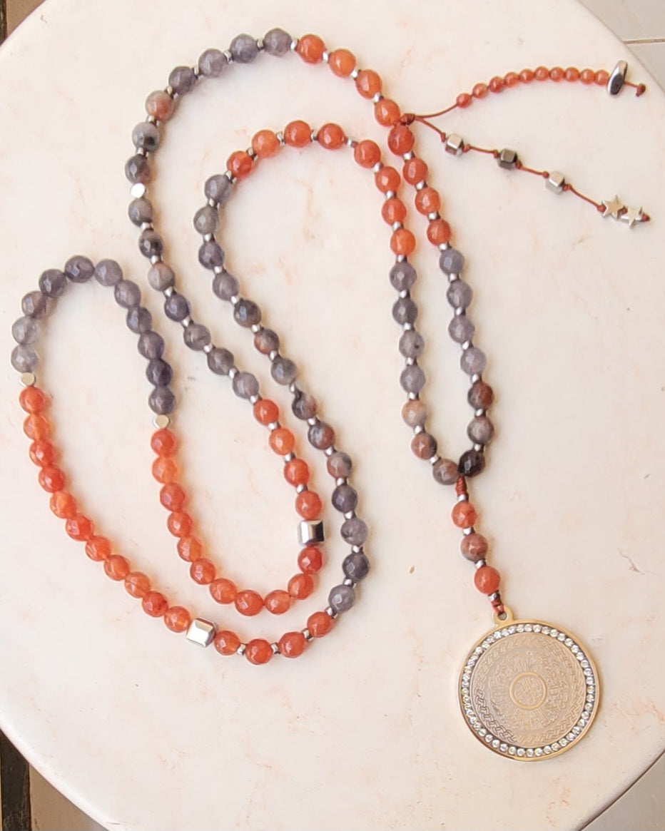 99 Wearable Long Agate Sebha / Necklace