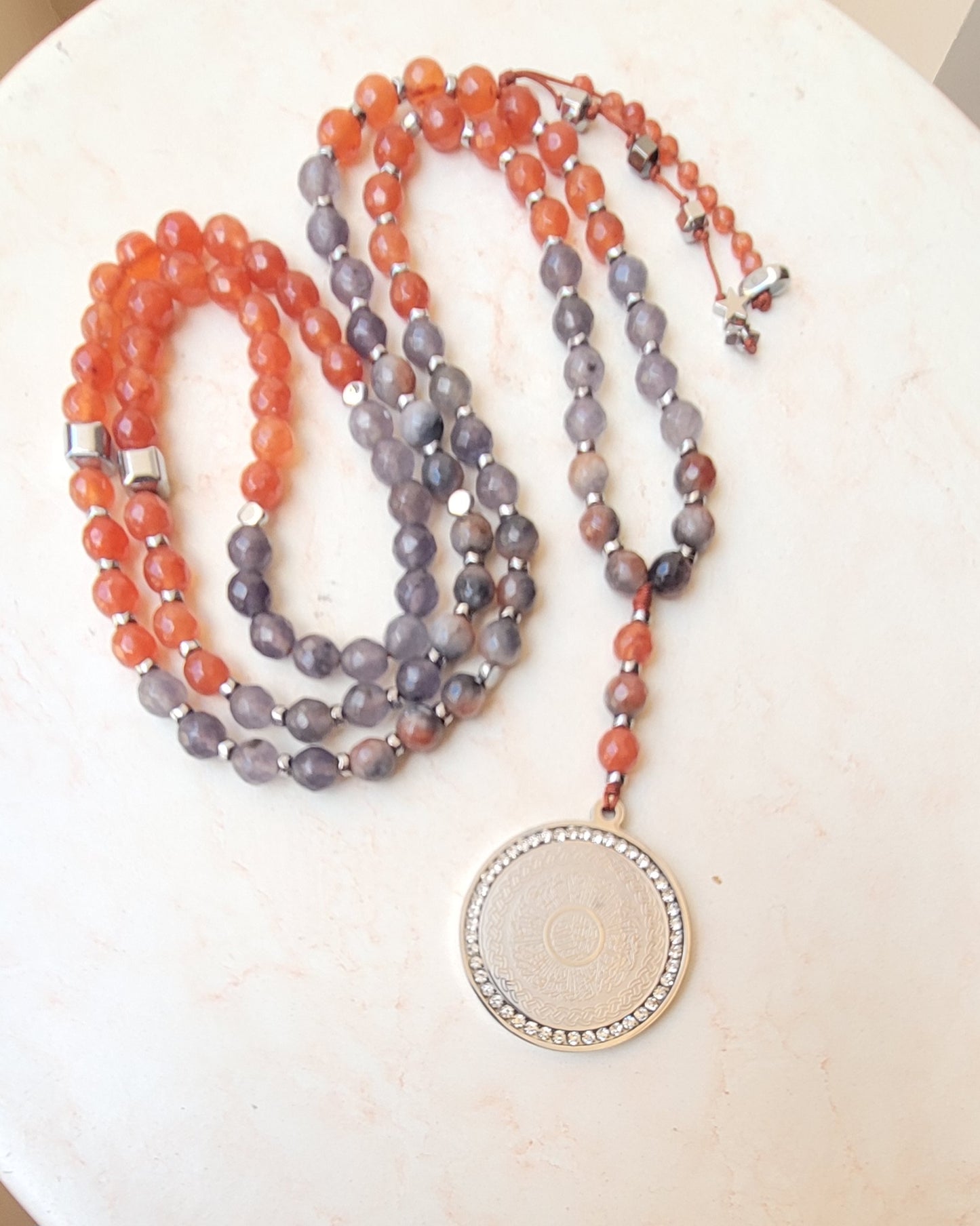 99 Wearable Long Agate Sebha / Necklace