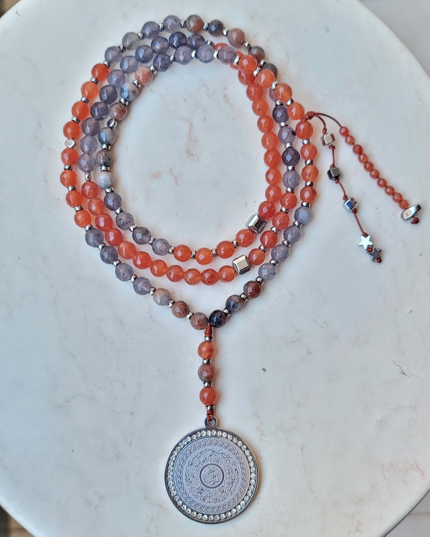 99 Wearable Long Agate Sebha / Necklace