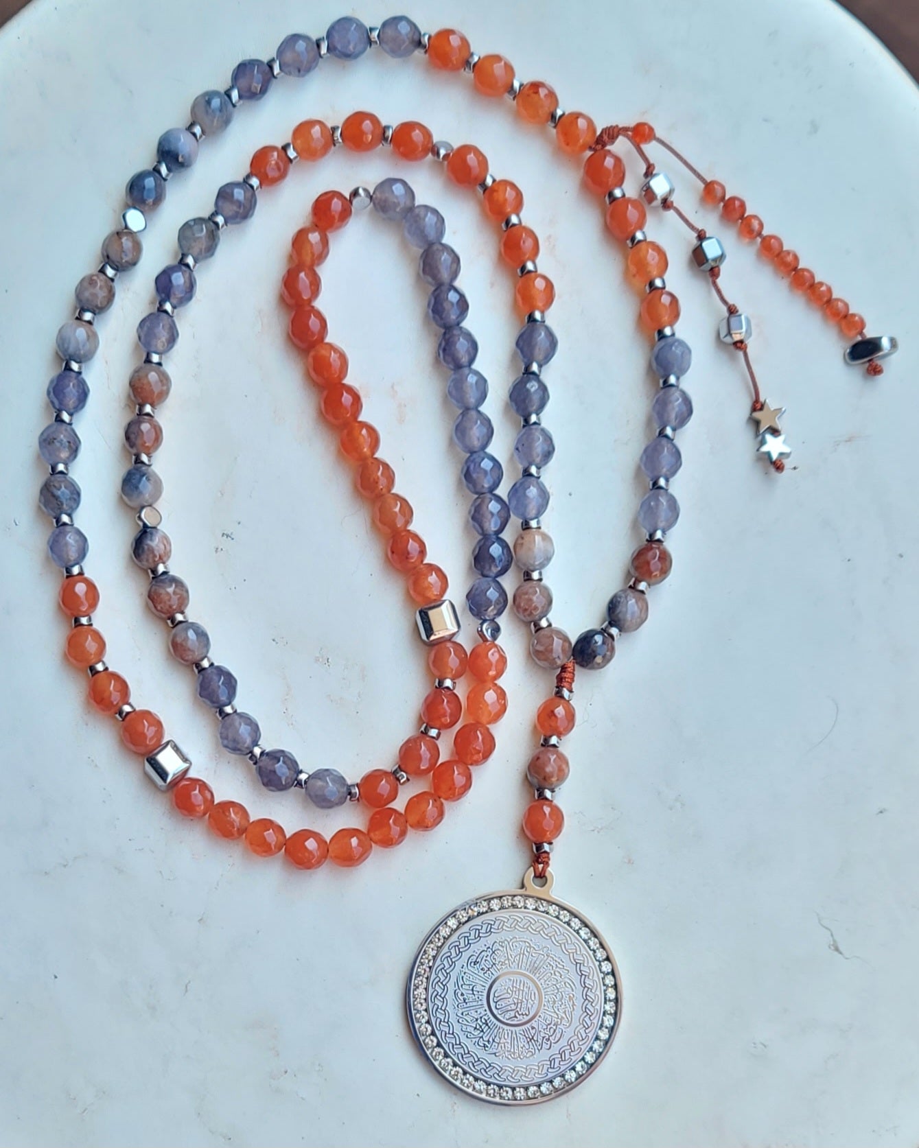 99 Wearable Long Agate Sebha / Necklace