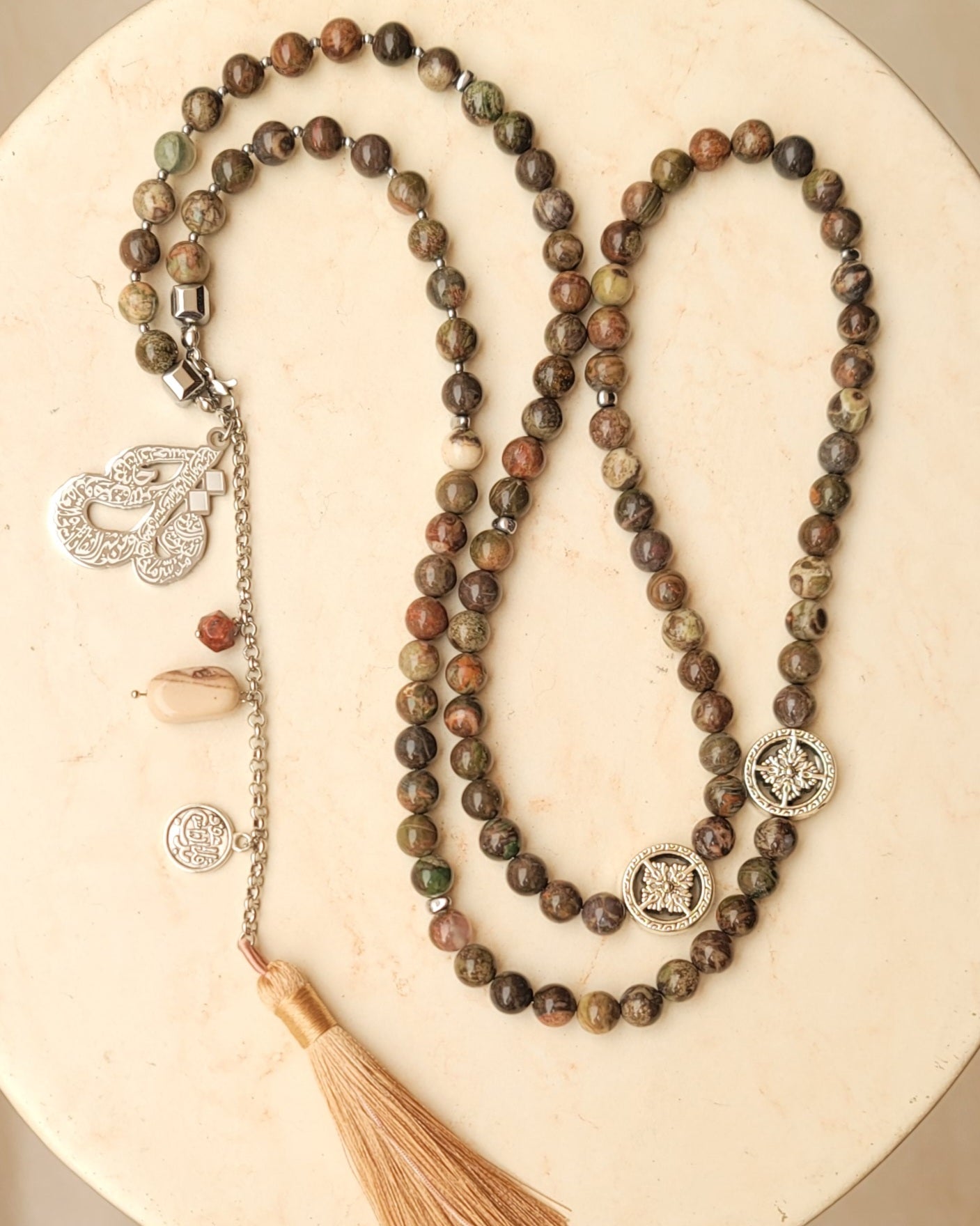 99 Wearable Long Agate Sebha / Necklace