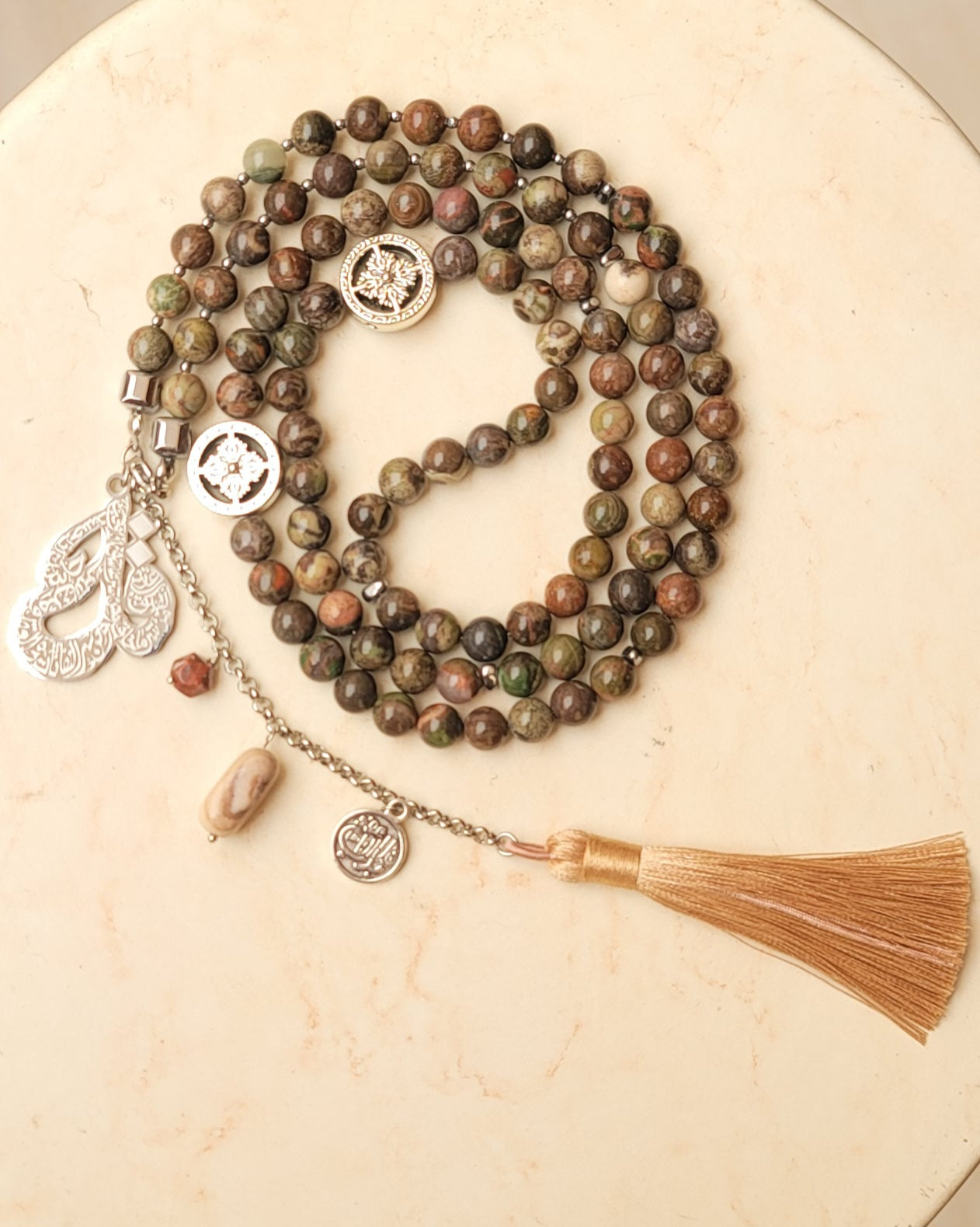 99 Wearable Long Agate Sebha / Necklace
